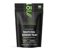 Organic Matcha Green Tea Extract 1360mg - 90 Vegan Capsules - Boosted with Turmeric, Acerola & Black Pepper - Resealable and Recyclable Pouch by Alpha01