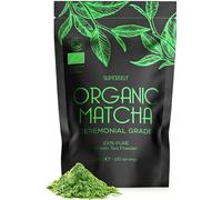 Organic Matcha Green Tea Powder - Ceremonial Grade - 120g (120 servings) - Premium Matcha Tea Powder - Certified Organic by The Soil Association -
