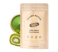 Organic Matcha Powder - Premium Culinary Grade & 100% Pure, Smooth Taste & Vibrant Green, Antioxidant-Rich, Ideal for Cooking, Baking, Smoothie Making and with Milk(100g)