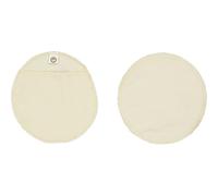 Organic Merino Wool and Silk Nursing Pads - Heat Regulating, Reusable, GOTS Certified, and Gentle on Skin for Warmth and Protection Against Mastitis and Milk Lumps (Raw Color, Large)