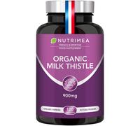 Organic Milk Thistle high Strength - Pure Seed Powder Excipient Free - Triple Action Liver Supplement: Detoxify, Protect & Strengthen - 120 Vegan Cap