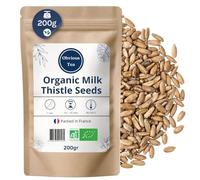 Organic Milk Thistle, Whole Loose Seeds - Infusion and Herbal Tea for Digestion and Well-being - Silybum Marianum (L.) Gaertn. - Organic Farming - Packaged in France - 200g Bag (100 Cups)