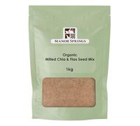 Organic Milled Chia & Flax Seed Mix 1kg by Manor Springs Organic