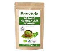 Organic Moringa Leaf Powder 250 gram, Organically Grown, Soil Association Certified Powdered Moringa Leaves, Tested for Heavy Metals