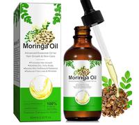 Organic Moringa Miracle Oil for Skin & Hair Growth- 2.02oz 100% Pure Natural Moringa Seed Oil - Cold Pressed for Dry Skin, Face Care, Fine Lines, Moisturising, Nourishing & Revitalizing - 60ml