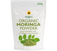 Organic Moringa Powder, 500g Premium UK Certified Organic Pure Moringa Leaf Rich in Essential Vitamins & Minerals