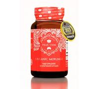 Organic Moringa Powder Capsules, Pure Leaf Extract 10:1, 60 Vegan Caps, UK