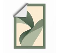 Organic Movement Minimalist Unframed Wall Art Print A2 (59.4×42cm), Wall Decor for Living Room, Bedroom, Office & Home, Art Gift