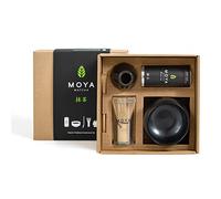 Organic Moya Matcha Green Tea Set | 30g Premium Grade (I) Pack + Bowl + Whisk + Holder + Spoon | Premium Matcha Tea Ceremonial Grade Gift Powder Complete Preparation Kit