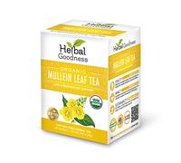 Organic Mullein Leaf Tea Bags for Lungs - 24ct Gordolobo Herbal Goodness