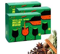 Organic Mulling Spices for Wine & Cider, 4 Tea Bag Style Sachets, Perfect for Christmas Evenings, Holiday Parties & Relaxing By the Fire(252g)