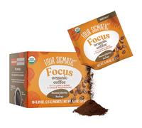 Organic Mushroom Coffee by Four Sigmatic | Arabica Instant Coffee Singles with Lion's Mane, Chaga and Rhodiola | Mushroom Coffee Instant Mix for Better Focus and Immune Support | 10 Packets