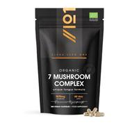 Organic Mushroom Complex 1575mg - 180 Capsules - Reishi, Cordyceps, Lion's Mane, White Fungus, Maitake, Shitake & Chaga (1 Month Supply) by Alpha01