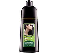 Organic Natural Fast Hair Dye Plant Black Shampoo, Darkening and Hair Growth Shampoo for Men and Women