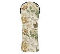 Organic Natural Retro Pattern Head Covers for Golf Clubs Premium Leather Accessories with Number Tags for Driver/Fairway Wood/Hybrid cover para carro de golf
