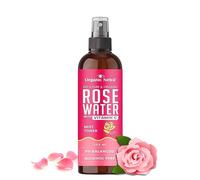 Organic Netra Rose Water with Vitamin C Exfoliates the Skin and Controls Oil Excellent for Clearing Away Makeup & Dirt from Pores Mist Spray for All Skin Type Paraben & Alcohol Free, 200ml