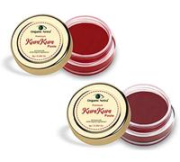 Organic Netra Sindoor/Kumkum Paste Waterproof Long lasting, Smudge Proof Sindoor Pure and Natural Deep Red Colour, Natural and Organic Ingredients, 8gm Each (Maroon & Red)