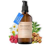 Organic Niacinamide Serum 10% with Zinc & Hyaluronic - Pore Refining Face Serum Against Pimples, Redness & Wrinkles - Natural Cosmetics Made in Germany (100 ml)