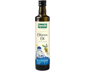 Organic Olive Oil Extra Virgin from Greece 500 ml - Byodo, Cold Pressed Premium Olive Oil, Fresh Green Aromas, Original Gr haracter, Unique Mild, Ideal for Mediterranean Cuisine