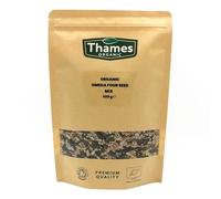 Organic Omega Four Seed Mix -500g- Pumpkin, Sunflower, Sesame, Flax - No Additives, No Preservatives, High Fibre, High Protein, Raw Whole Seeds, Vegan, GMO Free, Certified Organic - Thames Organic