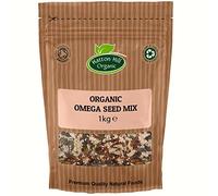 Organic Omega Seed Mix 1kg by Hatton Hill | 4 Seeds Mix with Pumpkin, Sunflower, Sesame and Flax, Whole Raw Seeds Blend, Non-GMO, Vegan