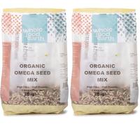Organic Omega Seed Mix 250g | A Blend of 4 Seed Mix | Raw | GMO Free | Vegan | High Fibre | High Protein | Certified Organic (Pack of 2)