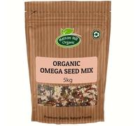 Organic Omega Seed Mix 5kg by Hatton Hill | 4 Seeds Mix with Pumpkin, Sunflower, Sesame and Flax, Whole Raw Seeds Blend, Non-GMO, Vegan