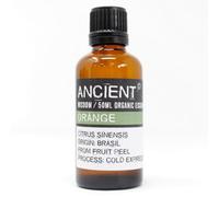 Organic Orange Essential Oil 50Ml - Cold-Pressed, Brasil