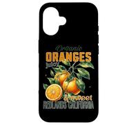 Organic Oranges Juicy Sweet Redlands California Case for iPhone 16