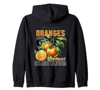 Organic Oranges Juicy Sweet Redlands California Zip Hoodie