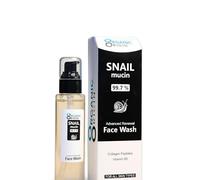 Organic Origin Snail Mucin Renewal Face Wash - 99.7% Pure Snail Mucin with Collagen Peptides (100ml)