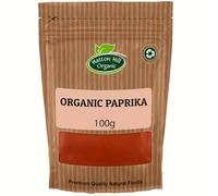 Organic Paprika 100g by Hatton Hill | Certified Organic, Smoky, Sweet, and Mildly Spicy Seasoning Perfect for Enhancing Flavor and Color in Culinary Creations
