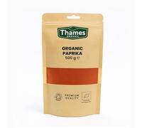 Organic Paprika-Certified Organic, Non-GMO, Vegan, No Additives, No Preservatives, Resealable Bag by Thames Organic 500g