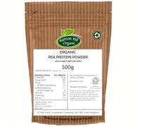 Organic Pea Protein Powder 500g (80% Pure Plant Protein) by Hatton Hill Organic