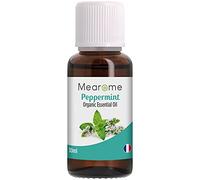 Organic Peppermint Essential Oil 30 ML - 100% Pure, Non-GMO - for Aromatherapy Diffusion in Diffuser - French Expertise Mearome