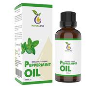 Organic Peppermint Oil - 30 ml, 100% Natural, Vegan - Peppermint (Mentha Piperita) Aroma Diffuser Oil