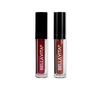 Organic Perfect Pairing Duo | Kiss Proof Liquid Lipstick | Cherry Pop + Dreamy Nude | Transfer-Proof | Smudge-Proof | Intense Moisturisation | 18-Hr Stay | Ultra Matte Finish | 4.5Ml Each