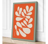 Organic Petals Minimalist Canvas Wall Art Print 30x20 Inch (76 x 51 cm)