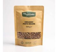 Organic Pinto Beans 500g - High in Protein and Fiber, No Additives, No Preservatives, Non-GMO, Vegan - Perfect for Soups, Stews, Salads, and Mexican Dishes - Thames Organic