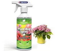 Organic Plant Bug Spray Fruit Vegetables Flowers Bee Friendly Pest Control Greenfly Blackfly Aphids Whitefly Spider Mites Mealybugs Scale Mildew Gardening 500ml