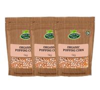 Organic Popping Corn 3kg by Haton Hill Organic | Popping Kernels for Fluffy Popcorn, Perfect for Snacks and Movie Nights