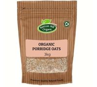 Organic Porridge Oats 3kg - Premium Rolled Oat Flakes by Hatton Hill Organic