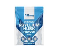 Organic Psyllium Husk Powder 100% PURE Fine Milled Easy To Blend Soluble Fibre 250g