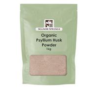 Organic Psyllium Husk Powder 1kg by Manor Springs Organic