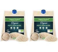 Organic Psyllium Husk Powder (250g) | 99% Pure | High in Fibre | Digestive Support, Regularity & Weight Management | 50+ Servings | Gluten-Free | Premium for Baking by Organic Wonders® (Pack of 2)