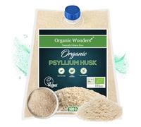 Organic Psyllium Husk Powder (500g) | 99% Pure | High in Fibre | Digestive Support, Regularity & Weight Management | 100+ Servings | Gluten-Free | Premium for Baking by Organic Wonders®