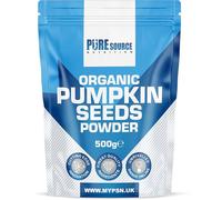 Organic Pumpkin Seed Protein Powder, 100% Vegan, Plant-Based Superfood, Gluten-Free, Non-GMO, Nutrient-Rich, Antioxidant by Pure Source Nutrition (500g, Unflavoured)