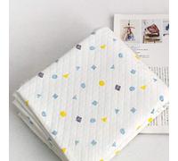 Organic Quilted Cotton Knit Shape Fabric by The Yard 170cm Wide MR Crayon