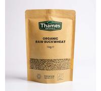 Organic Raw Buckwheat Groats 1kg - No Additives or Preservatives - Raw, Vegan, GMO-Free, Certified Organic - Nutritious and Versatile - Thames Organic