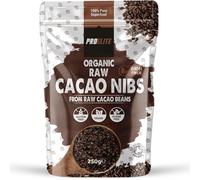 Organic Raw Cacao Nibs, Dark Chocolate Nuts, Pro Lite Cocoa Nibs from Peru Coco Nib Superfood Theobroma Cacao Plant by PROELITE (250g)